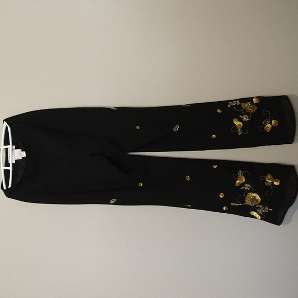 Vintage floral 2 pieces set Golden and black - Picture 5 of 6